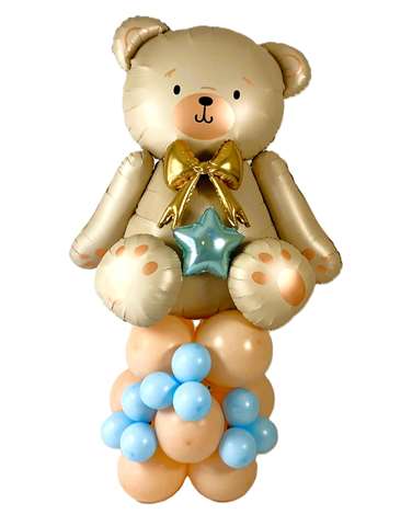 De zachte teddybeer jongen