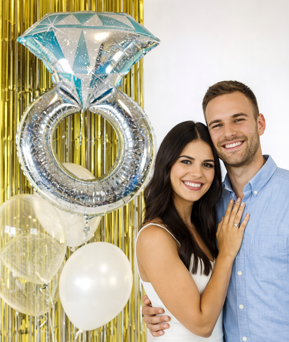 La bague de fiançailles.