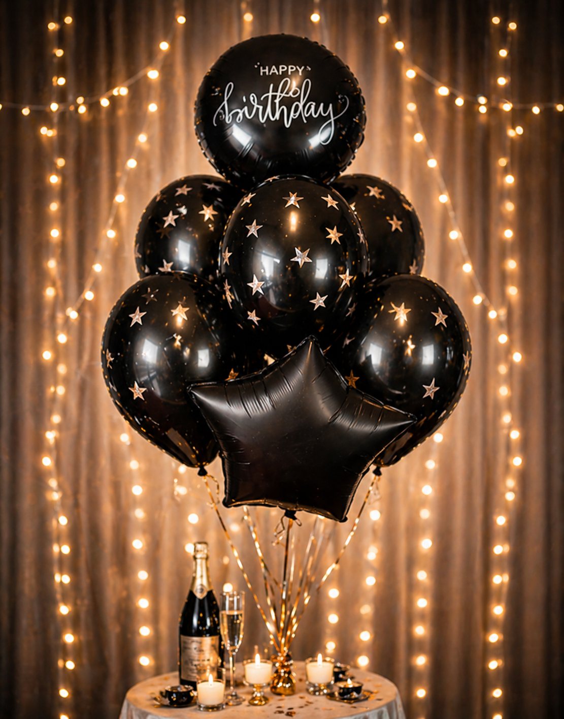 Het tros man in  black