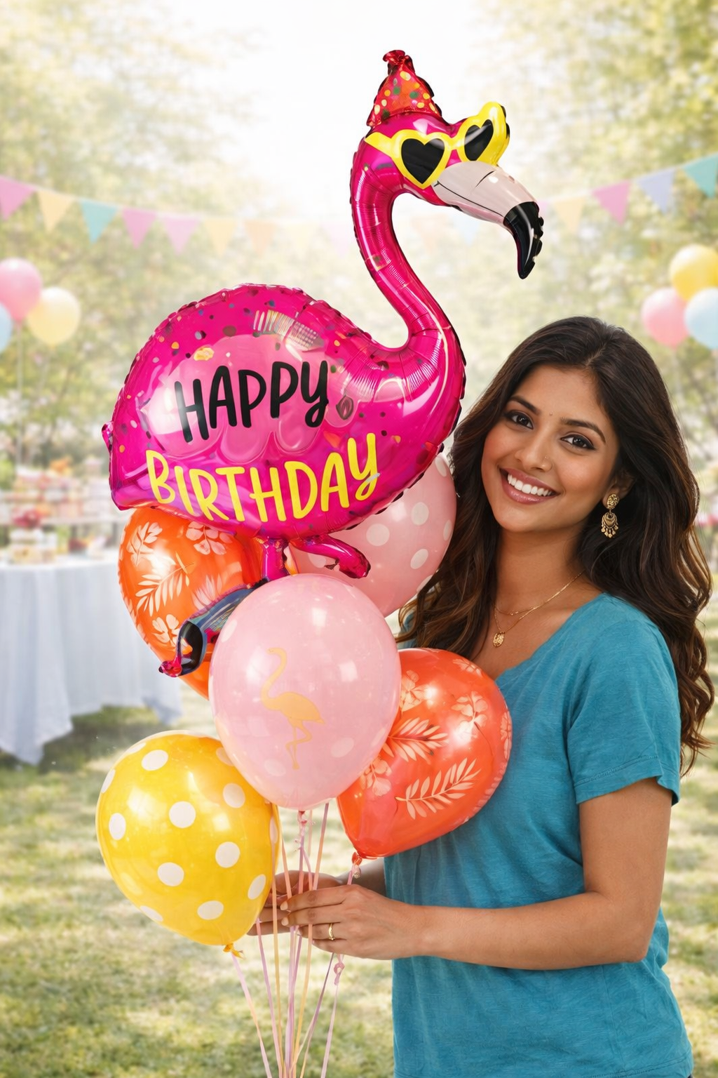 Le bouquet birthday flamingo