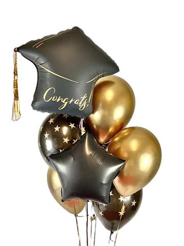 Hij  is een afgestudeerde.