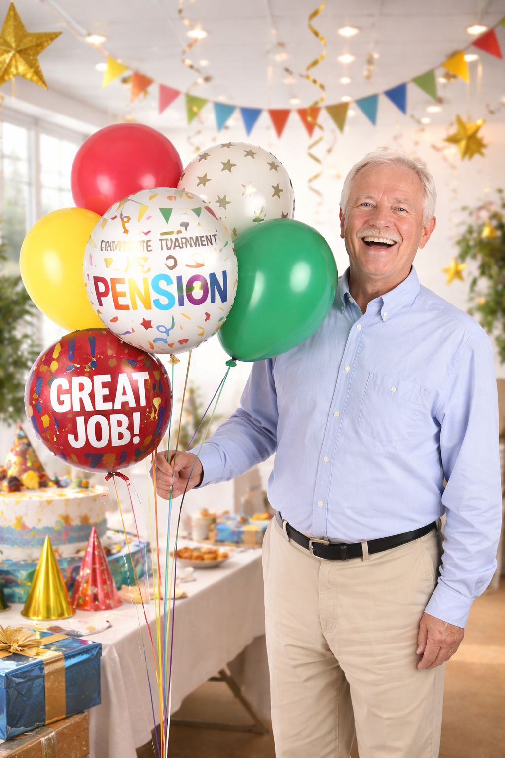 Hij neemt zijn pensioen.