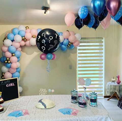 guirlande gender reveal.