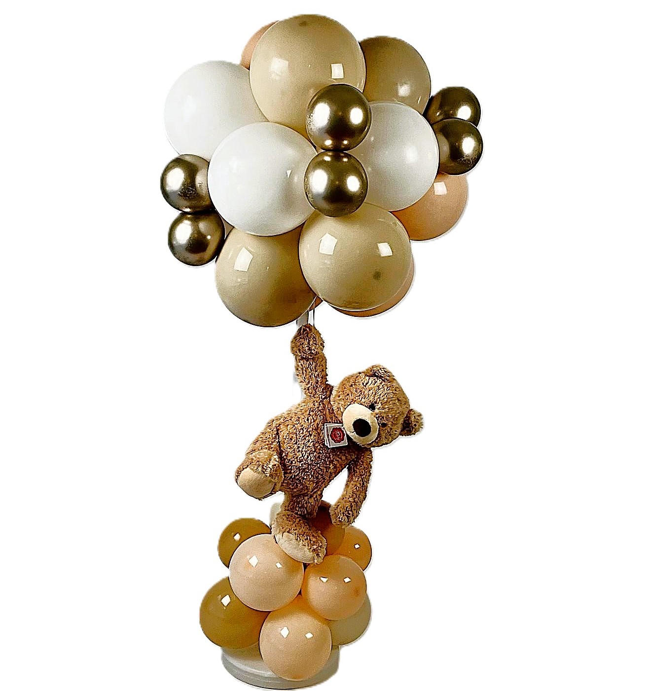 Le bouquet ourson et sa peluche.